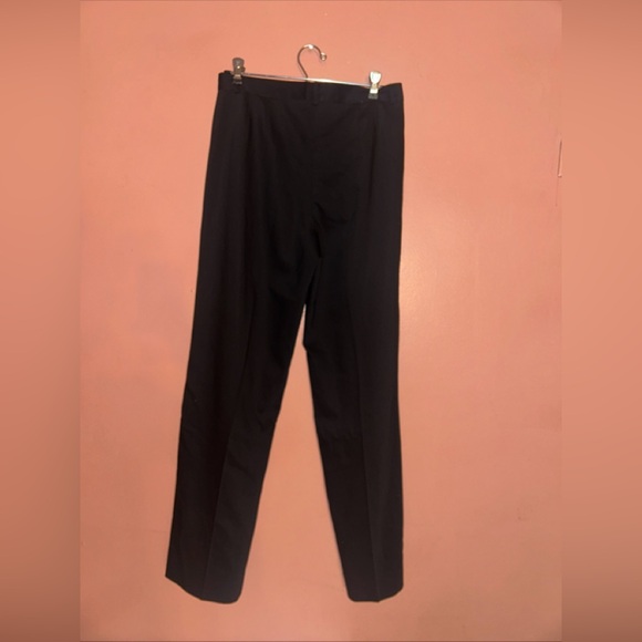 Zanella Pants Womens Size 4 Trousers Black Wool Blend Stretch Flat Front - Picture 9 of 9